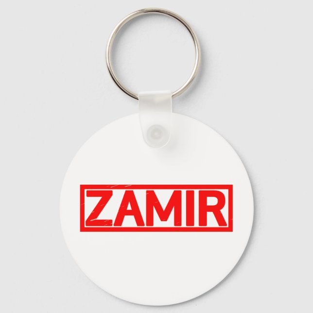 Zamir Stamp Keychain (Front)