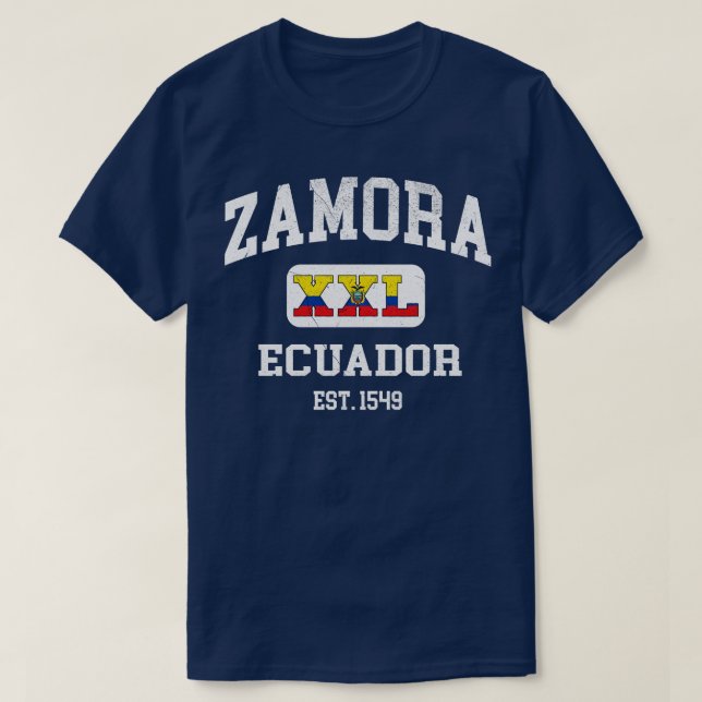 Zamora Ecuador XXL Athletic design 1 T-Shirt (Design Front)