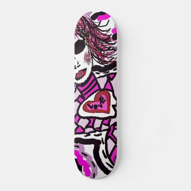 Zan Hanhof Anime Girl Skateboard (Front)