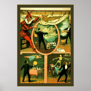 Zan Zig ~ Vintage Magician Poster