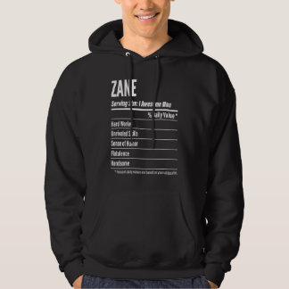 Zane  Nutritional Facts Serving Size Calories Hoodie