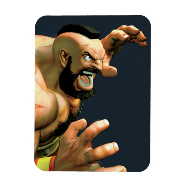 Zangief Ready to Grab Magnet (Vertical)