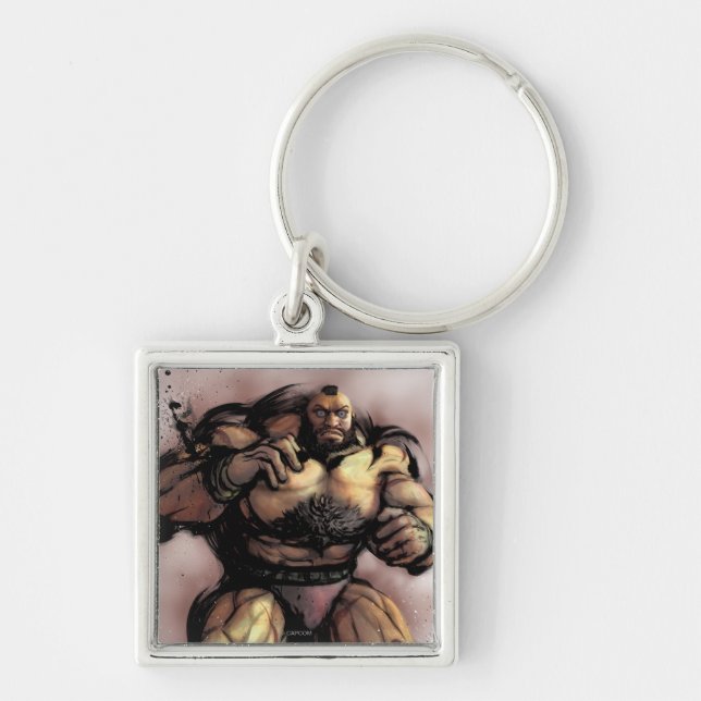 Zangief Stance Keychain (Front)