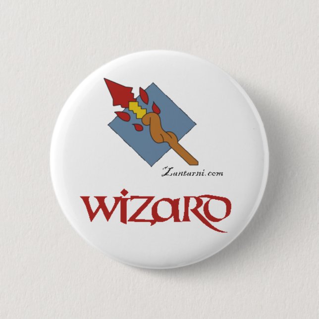 Zantarni Iconic Wizard 2 Inch Round Button (Front)