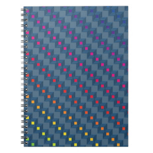 Zany abstract squares notebook