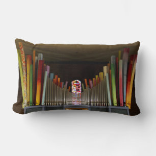 Zany organ pipes lumbar pillow