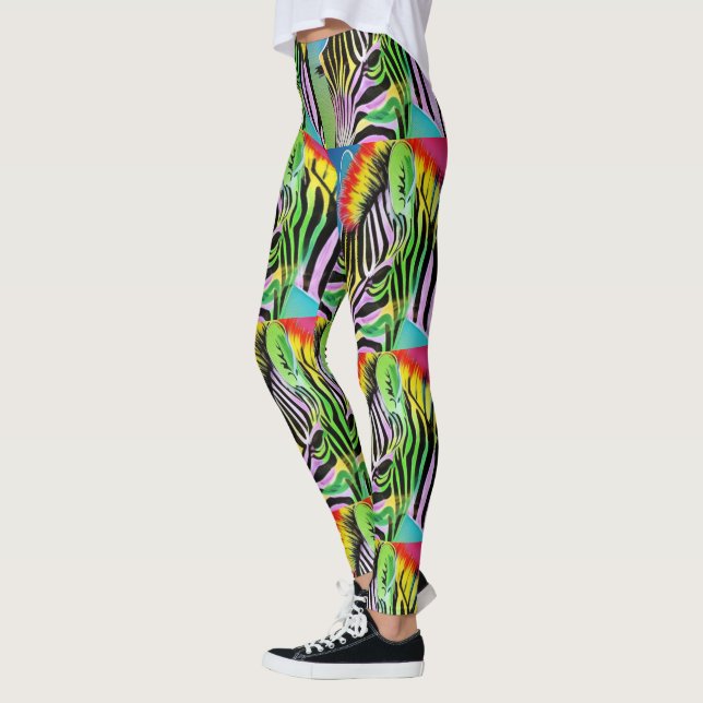 Zany Zebra Leggings (Left)