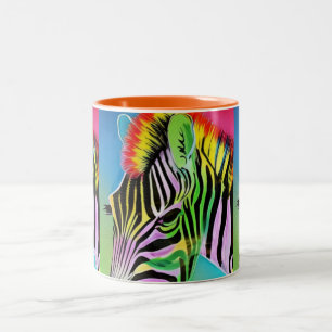 Zany Zebra Two-Tone Coffee Mug