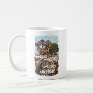Zanzibar Africa Watercolor Coffee Mug