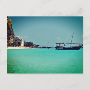 Zanzibar Beach, Africa Postcard