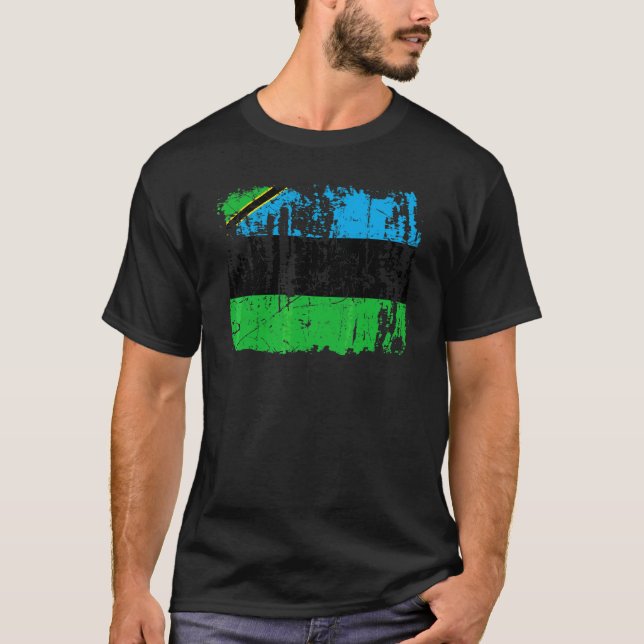 Zanzibar Flag Design T-Shirt (Front)