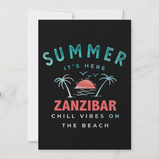 Zanzibar Holiday Card (Front)