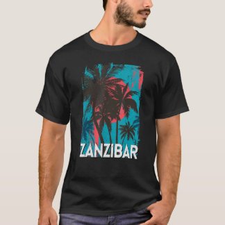 Zanzibar Tanzania Africa Sunset Palm Beach Life T-Shirt