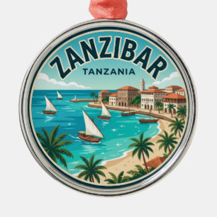 Zanzibar Tanzania Metal Ornament