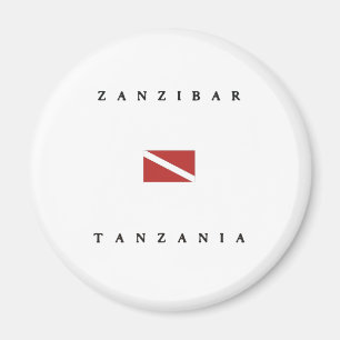 Zanzibar Tanzania Scuba Dive Flag Magnet