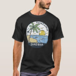 Zanzibar Tanzania Vintage T-Shirt<br><div class="desc">Zanzibar vector art design. Unguja, also known as Zanzibar Island, is the main island in the Tanzanian archipelago of Zanzibar.</div>
