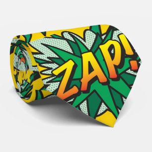 ZAP Fun Retro Comic Book Pop Art Tie