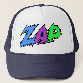 ZAP hat blue, purple and green