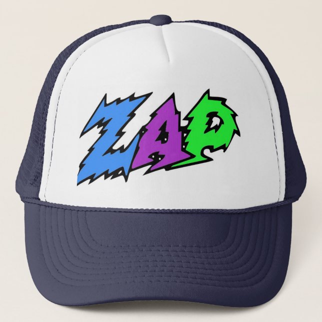 ZAP hat blue, purple and green (Front)