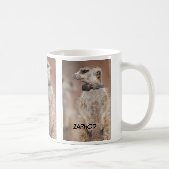 Zaphod meerkat Mug (Right)