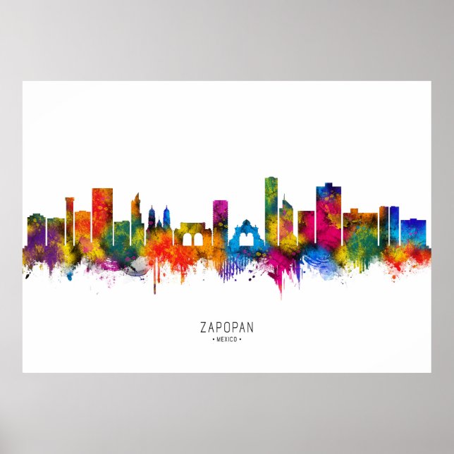 Zapopan Mexico Skyline Poster (Front)