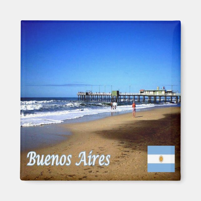 zAR037 BUENOS AIRES, Pinamar, Argentina, Fridge Magnet (Front)
