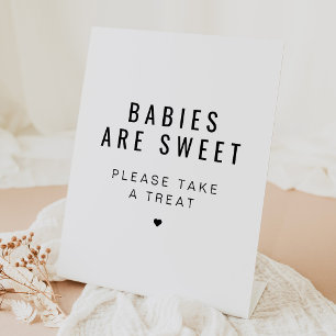 ZARA Modern Minimalist Baby Shower Favour Sign