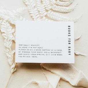 ZARA Modern Minimalist Books for Baby Card