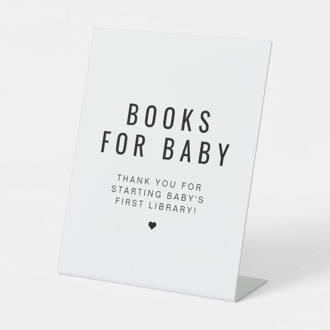 ZARA Modern Minimalist Books for Baby Sign (Front)