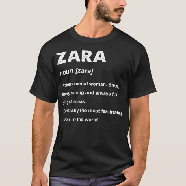 Zara Name  T-Shirt (Front)