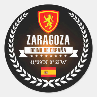 Zaragoza Classic Round Sticker