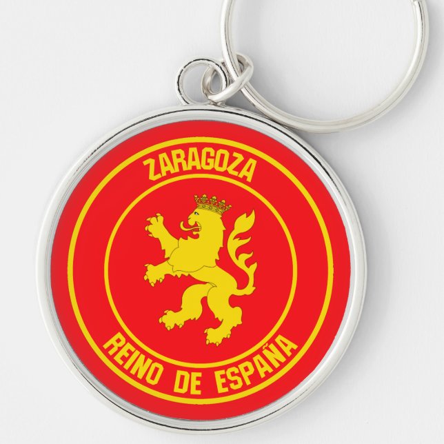 Zaragoza Round Emblem Keychain (Front)