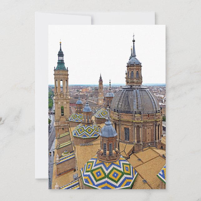Zaragoza. The Cathedral of Our Lady of the Pillar. Invitation (Front)