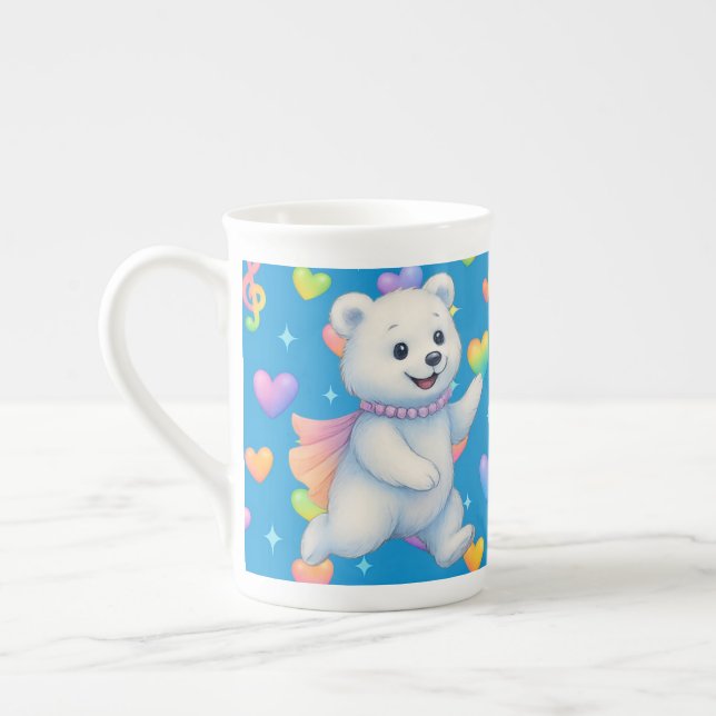 Zarah the Dancing Polar Bear Custom Party Cups (Left)