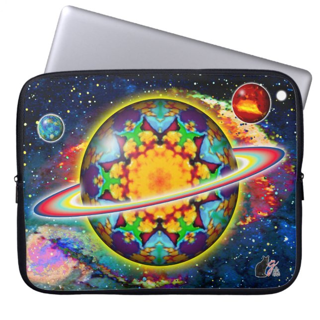Zargon Orbz Kaleid Laptop Sleeve (Front)