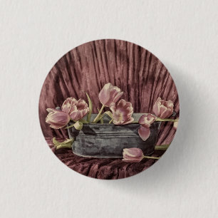 Zarte Tulpen 1 Inch Round Button