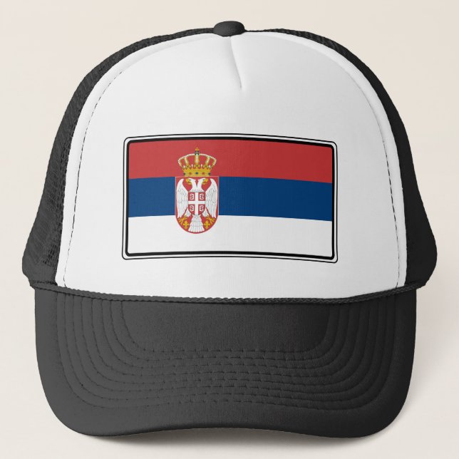 Zastava Republike Srbije Trucker Hat (Front)
