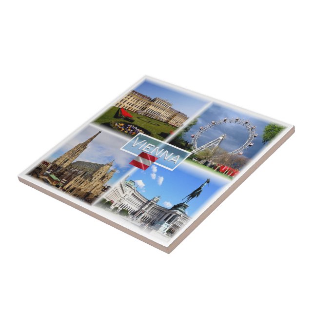 zAT003 VIENNA Schloss Schonbrunn Prater Funfair, Tile (Side)