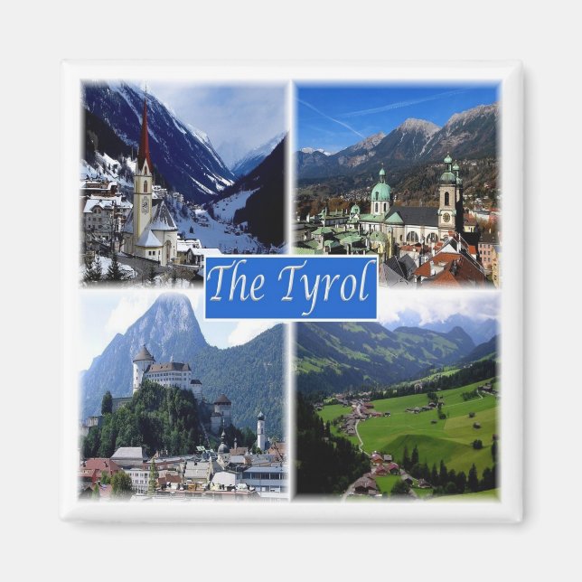 zAT007 THE AUSTRIAN TYROL, Austria, Fridge Magnet (Front)