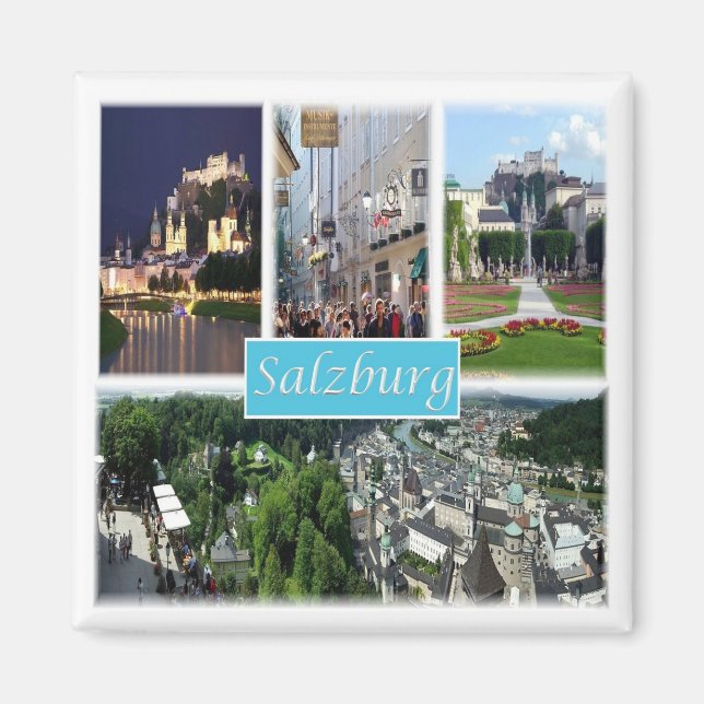 zAT008 SALZBURG Austria - Fridge Magnet (Front)