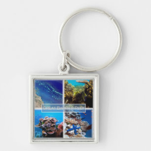 zAU011 THE GREAT BARRIER REEF, Australia, Keychain