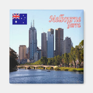 zAU041 MELBOURNE, RIVER YARRA, Australia, Fridge Magnet