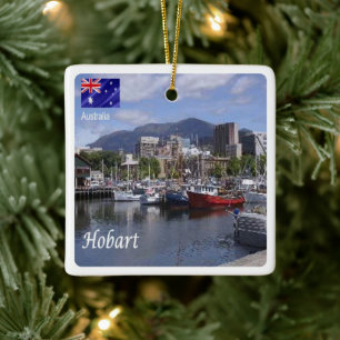 zAU096 HOBART, Harbour, Australia, Oceania, Ceramic Ornament