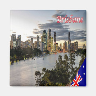 zAU105 BRISBANE, Australia, Oceania, Fridge Magnet