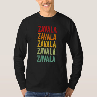 Zavala County Texas Rainbow Text T-Shirt