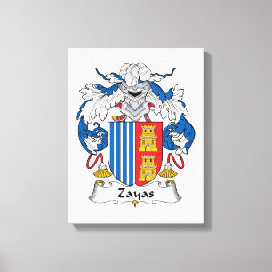 Zayas Family Crest Canvas Print