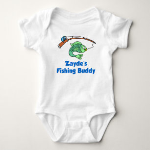Zayde's Fishing Buddy Baby Bodysuit