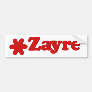 Zayre Bumper Sticker