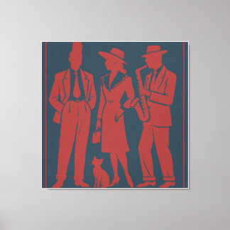 Zazous Gift Tag Canvas Print