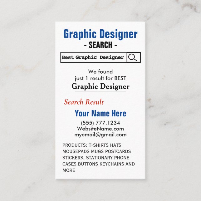 Zazzle Carte de visite (Devant)